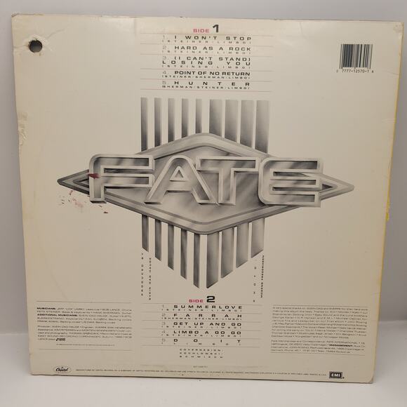 Fate A Matter of Attitude Vinyl Record 1986 - Picture 2 of 6